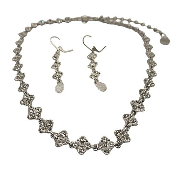Givenchy Crystal and Silver Necklace and Earrings Set - Picture 2 of 9